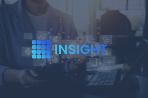 Insight logo on a cloud technology background